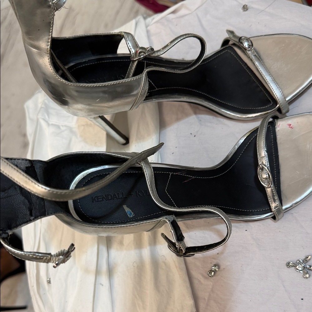 Kendall & Kylie Silver Women's Heels